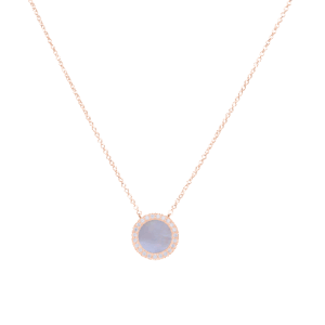 Shell Necklace Myra , 18K Rose Gold Plated
