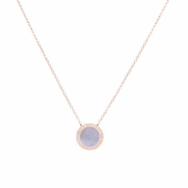 Shell Necklace Myra , 18K Rose Gold Plated