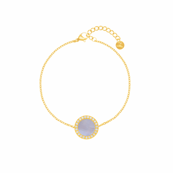 Shell Bracelet Nahia, 18k Gold Plated