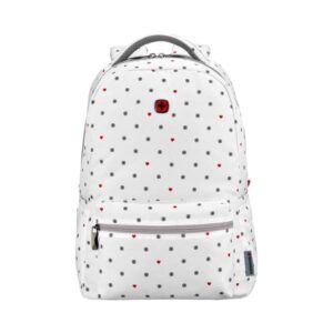 Wenger BTS 2020 Colleague Laptop Backpack, White Heart Print