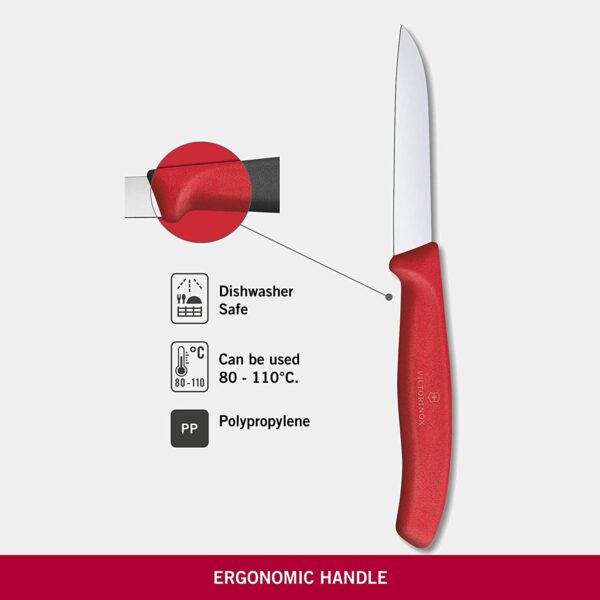Swiss Classic Paring Knife 8cm, Red 6.7401