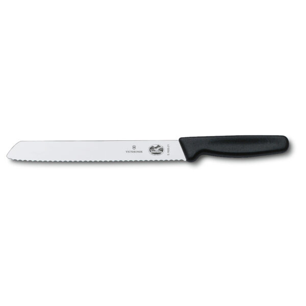 Swiss Classic Bread Knife Serrated Wavy Edge, Black 5.1633.21