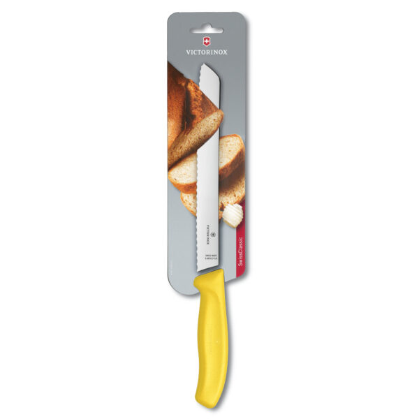 Swiss Classic Bread Knife, Yellow 6.8636.21L8B