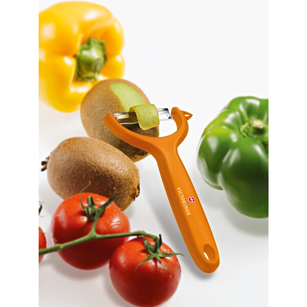 Swiss Classic Tomato And Kiwi Peeler, Orange 7.6079.9