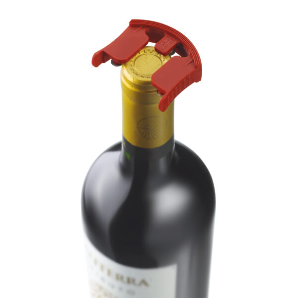 Corkscrew Cap Cutter, Black/Red 7.6924