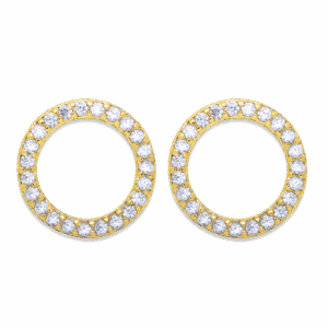 Eternity Loop Earrings, 18k Gold Plated