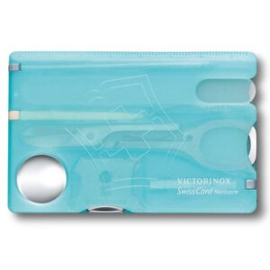 SAK Swiss Card Nail Care Tool Kit, Blue Transparent 0.7240.T21