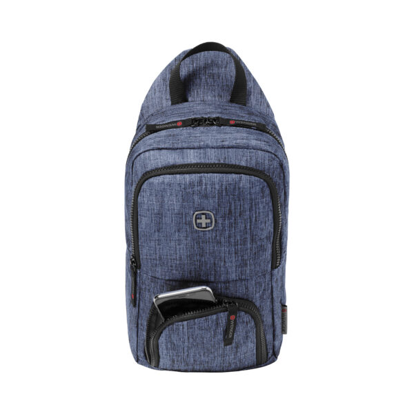 Wenger Console Crossbody Bag, Blue Heather