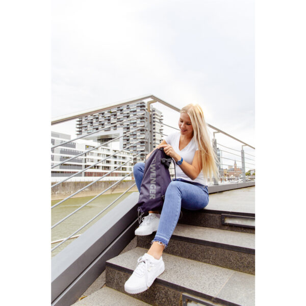 Wenger XC Fyrst Lightweight Drawstring Bag, Navy