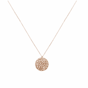 Simplicity Jade Necklace, 18k Rose Gold Plated