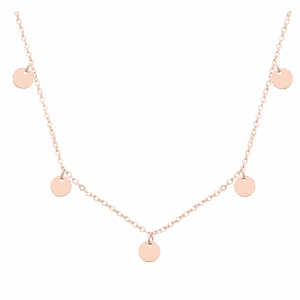 Iconic Iris Necklace, 18k Rose Gold Plated