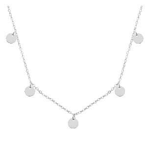 Iconic Iris Necklace, Silver