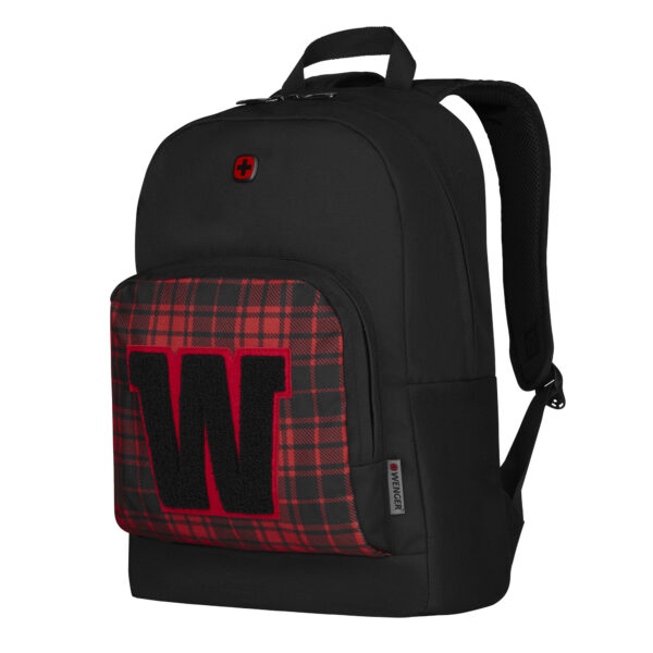 Wenger BTS 2021 Crango 16" Laptop Backpack, Black/Red Plaid