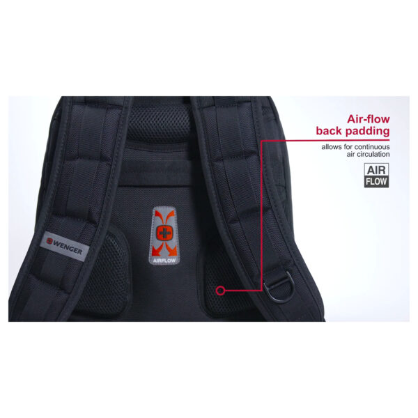 Wenger Synergy Ballistic 16" Laptop Backpack, Black