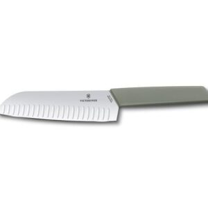 Swiss Modern Santoku Knife, Olive - Green 6.9056.17K6B