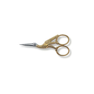 Stork Embroidery Scissor, Gold Plated 8.1040.09