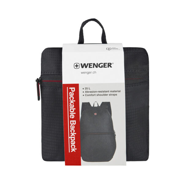 Wenger Packable Backpack, Black