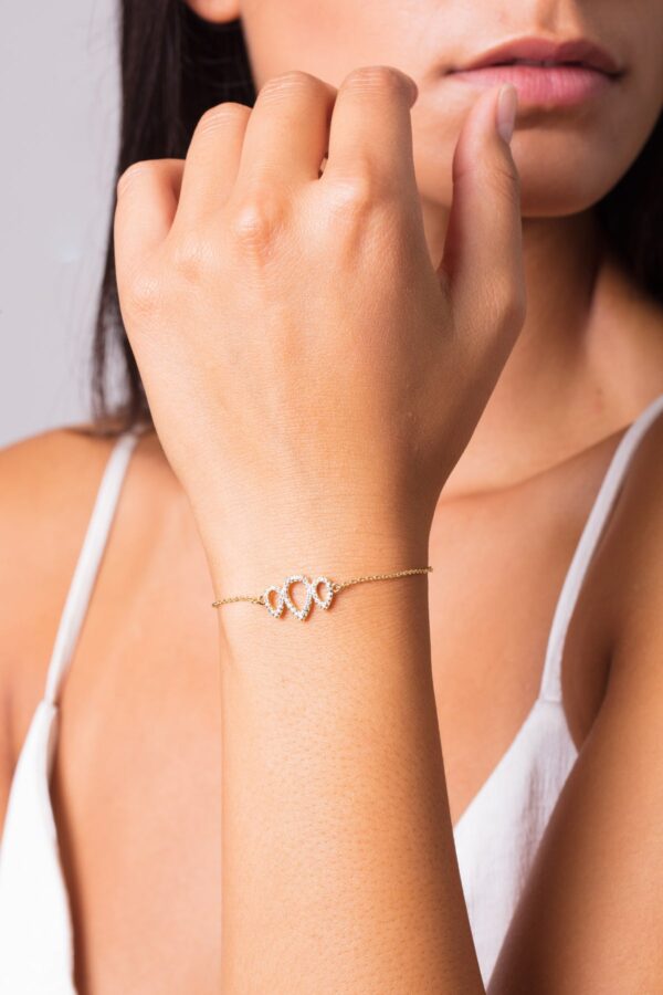 Rainfall Romie Bracelet, 18k Gold Plated