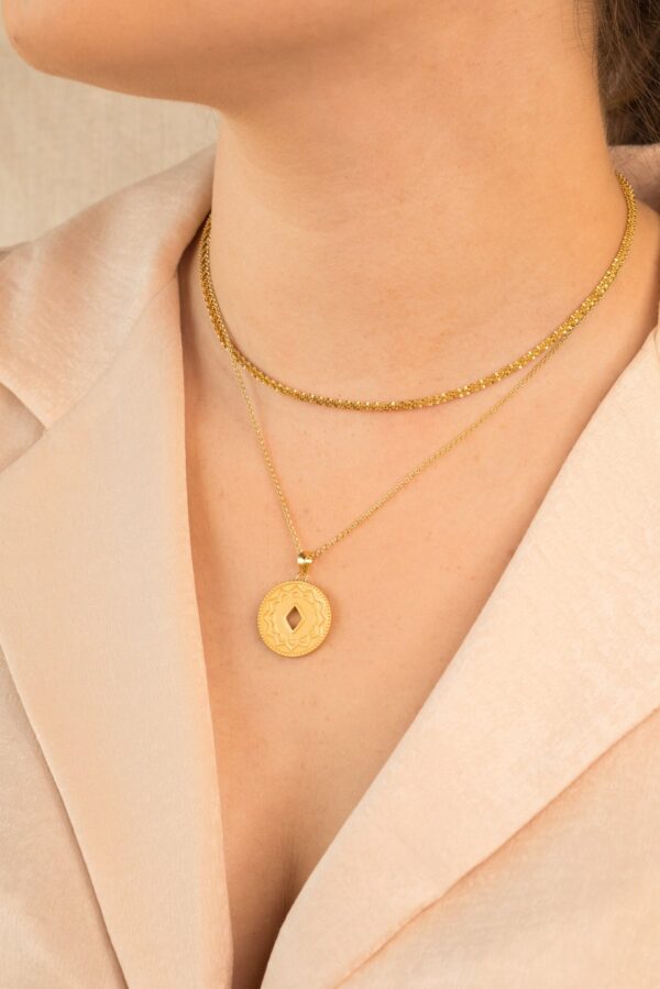 Joy Kalista Necklace, 18k Gold Plated