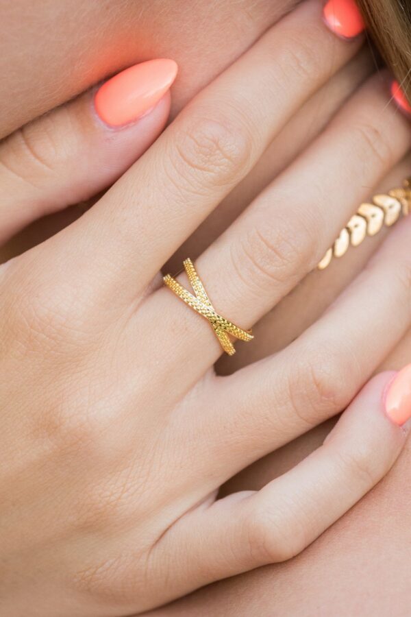 Maddy Ring, 18k Gold Plated