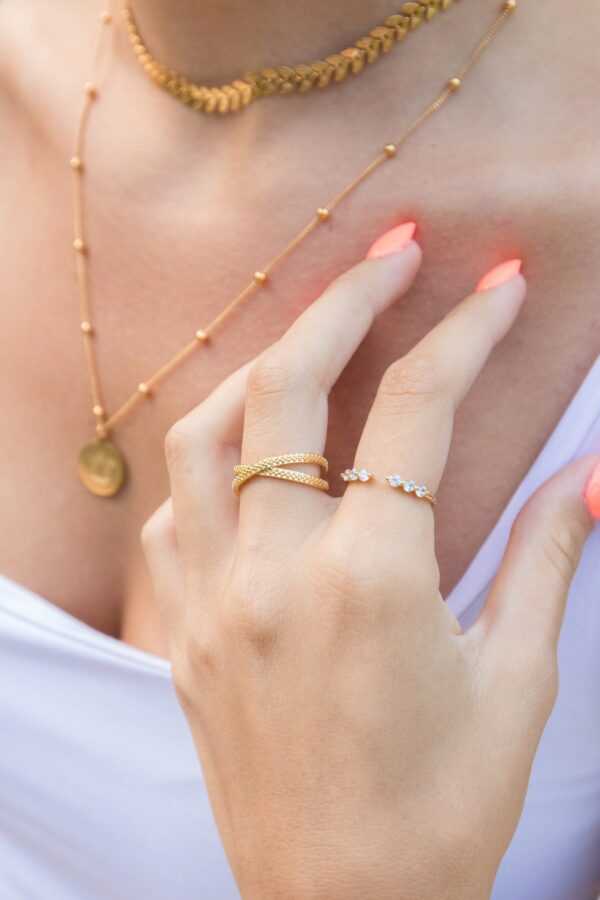 Maddy Ring, 18k Gold Plated