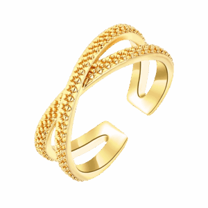 Maddy Ring, 18k Gold Plated