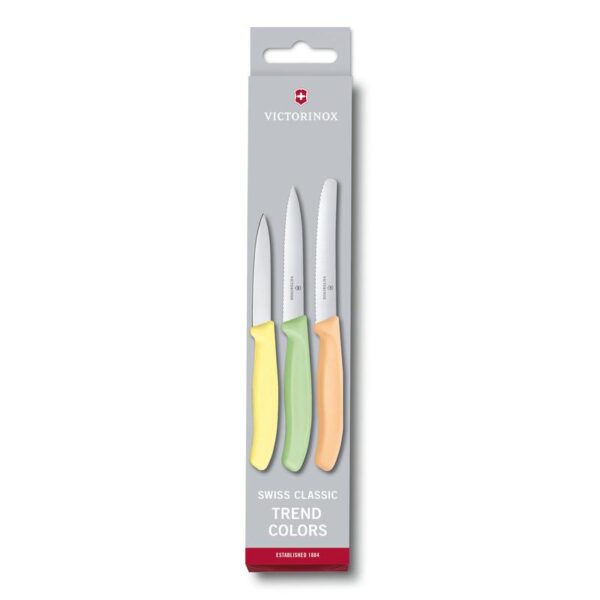 Swiss Classic Trend Colors Paring Knife Set, 3 Pieces