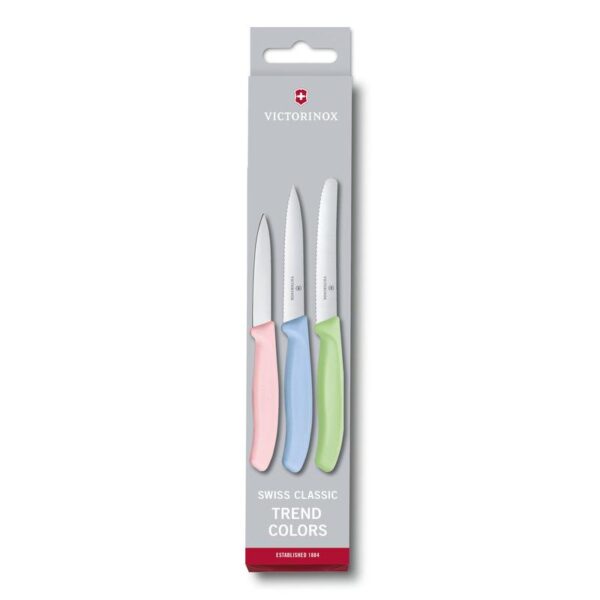 Swiss Classic Trend Colors Paring Knife Set, 3 Pieces