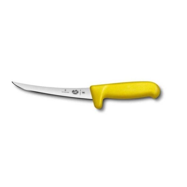 Fibrox Curved Narrow Blade Boning Knife, Yellow
