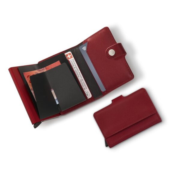 Altius Secrid, Leather Card Wallet, Victorinox Red