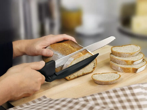 DUX-knife, 21cm, wavy, black, 6.8663.21