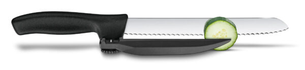 DUX-knife, 21cm, wavy, black, 6.8663.21