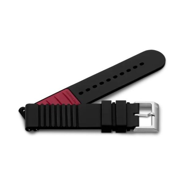 Rubber Strap D1, Black, Red