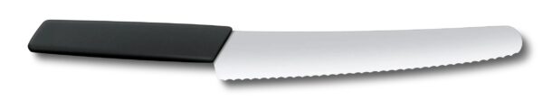 Bread and pastry knife, 22cm, wavy, black, 6.9073.22WB