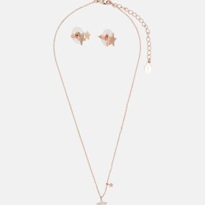 US Polo Assn. set of Necklace & Earrings Rose Gold