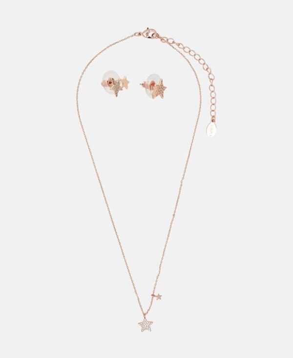 US Polo Assn. set of Necklace & Earrings Rose Gold