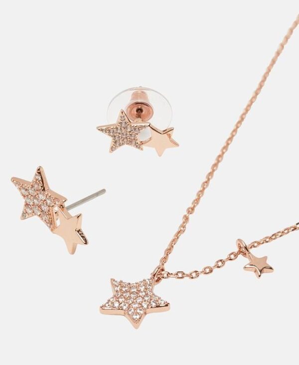 US Polo Assn. set of Necklace & Earrings Rose Gold