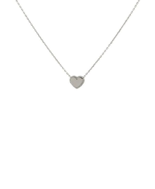 Fossil Necklace with Pendant Silver