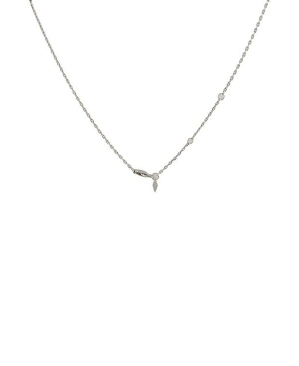 Fossil Necklace with Pendant Silver