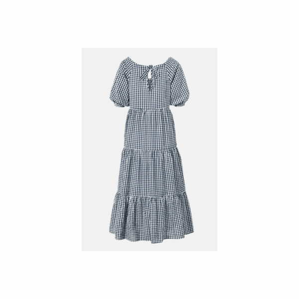 Tchibo, Women Gingham Pattern Maxi Casual Dress, Navy, Size: 40(M)