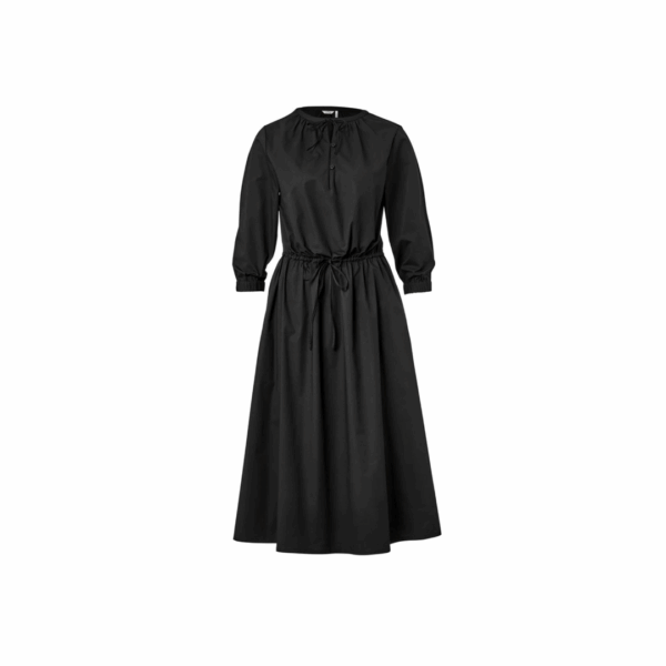 Tchibo, Women Plain Midi Dress, Black 38 (S)