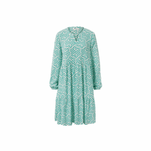 Tchibo, Women Abstract Midi Casual Dress, White Size: 40 (M)