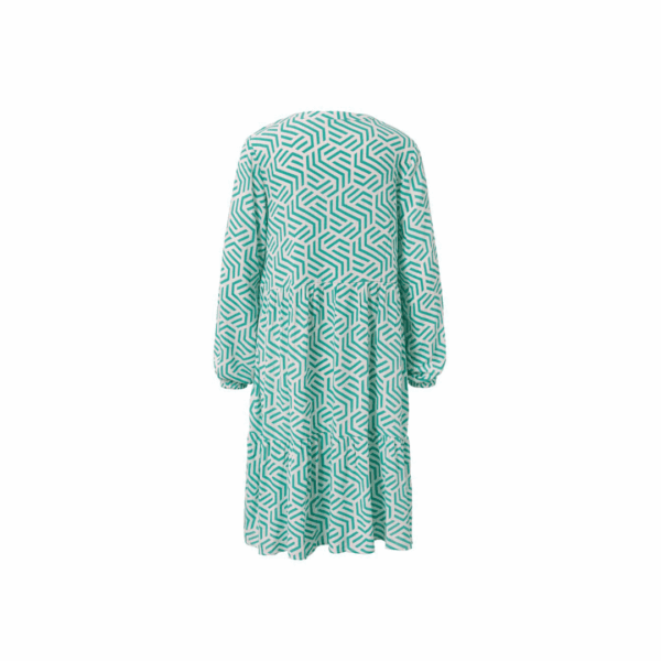 Tchibo, Women Abstract Midi Casual Dress, White Size: 40 (M)