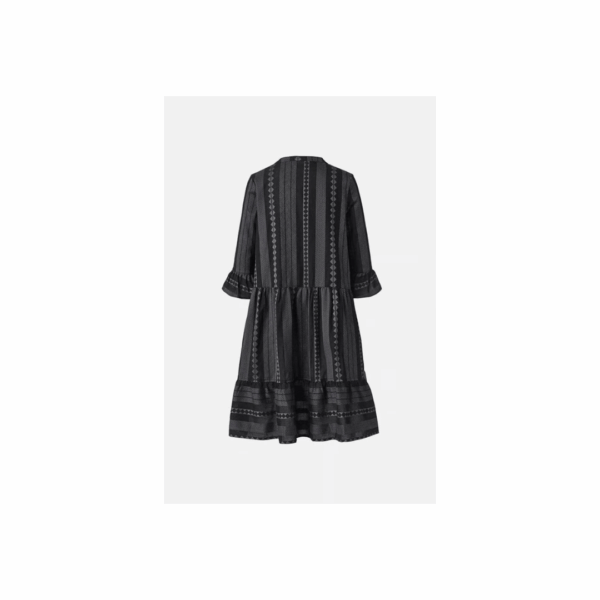 Tchibo, Women Textured Midi Casual Dress, Black, Size: 40(M)