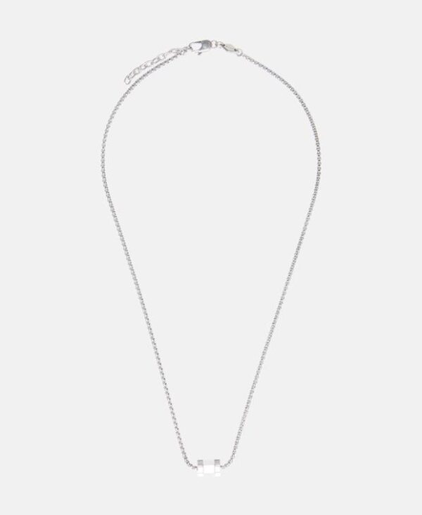 Fossil Necklace with Pendant Silver