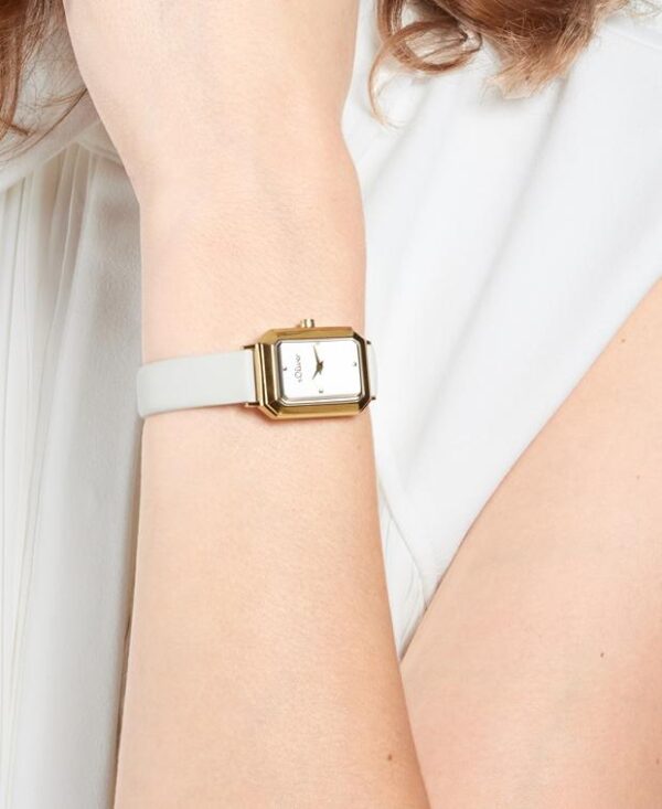 S. Oliver Watch White