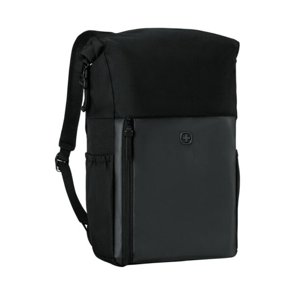 UrbanOne, Roll-Top Backpack, Black