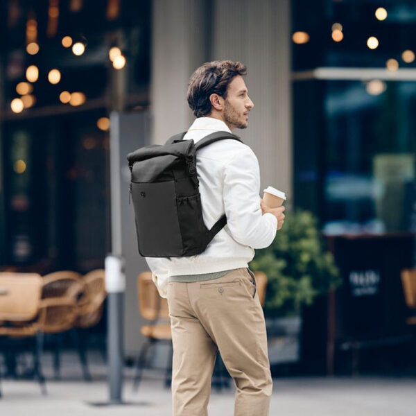 UrbanOne, Roll-Top Backpack, Black