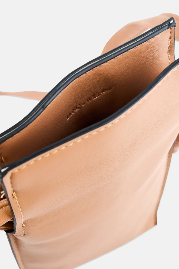 Luke + Willow, Women Solid Cross Body Bag Pouch, Nude