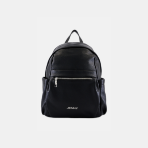 Jenny, Women Brand Logo Backpack Bag, Black